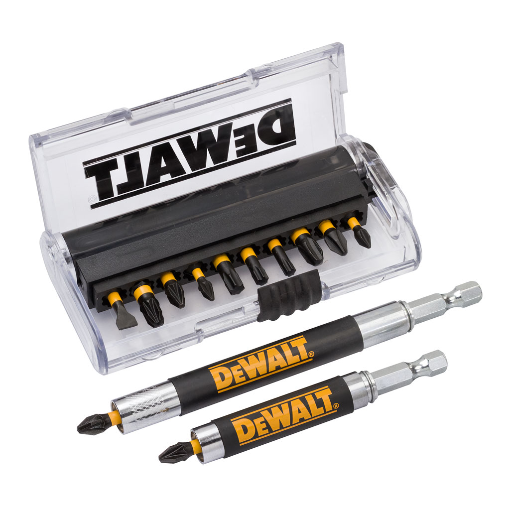 Accessori DeWalt DT70512T-QZ Set di 14 punte per cacciavite a torsione IMPACT con guida per viti