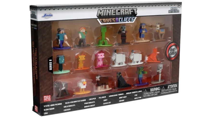 Jada - Minecraft - Nano Metalfigs - Caves & Cliffs 20-Pack