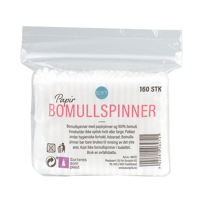 Soft Bomullspinner 160 stk Soft