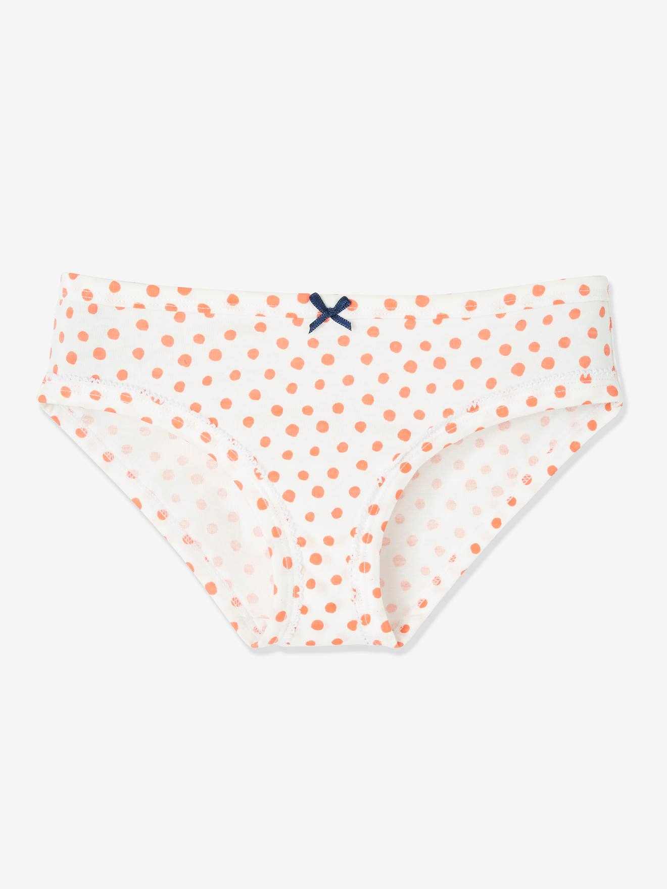 Lot de 5 culottes fille fantaisie lot ivoire