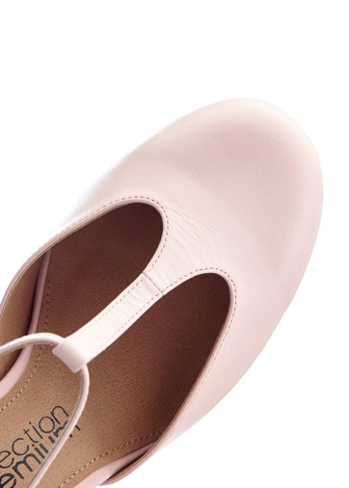 Spangenpumps aus Leder