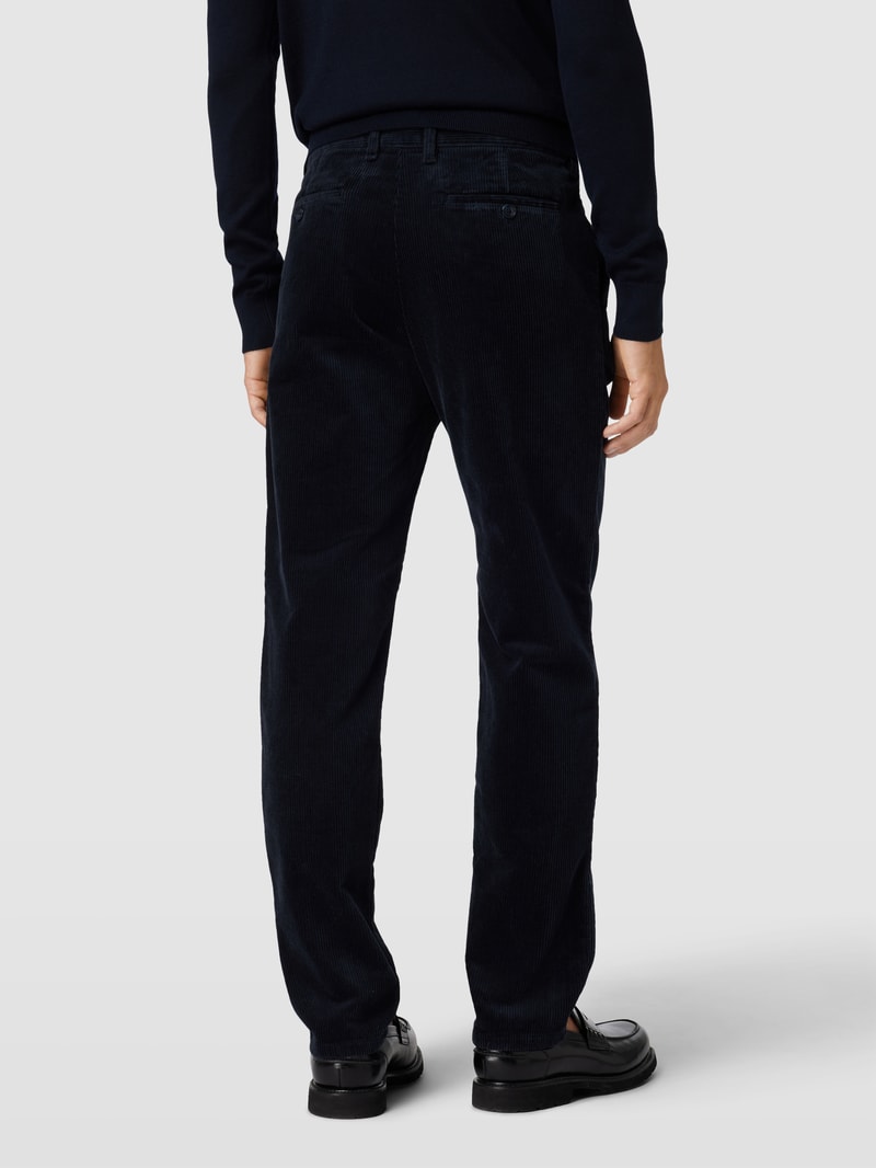 Cordhose mit Stretch-Anteil in marineblau