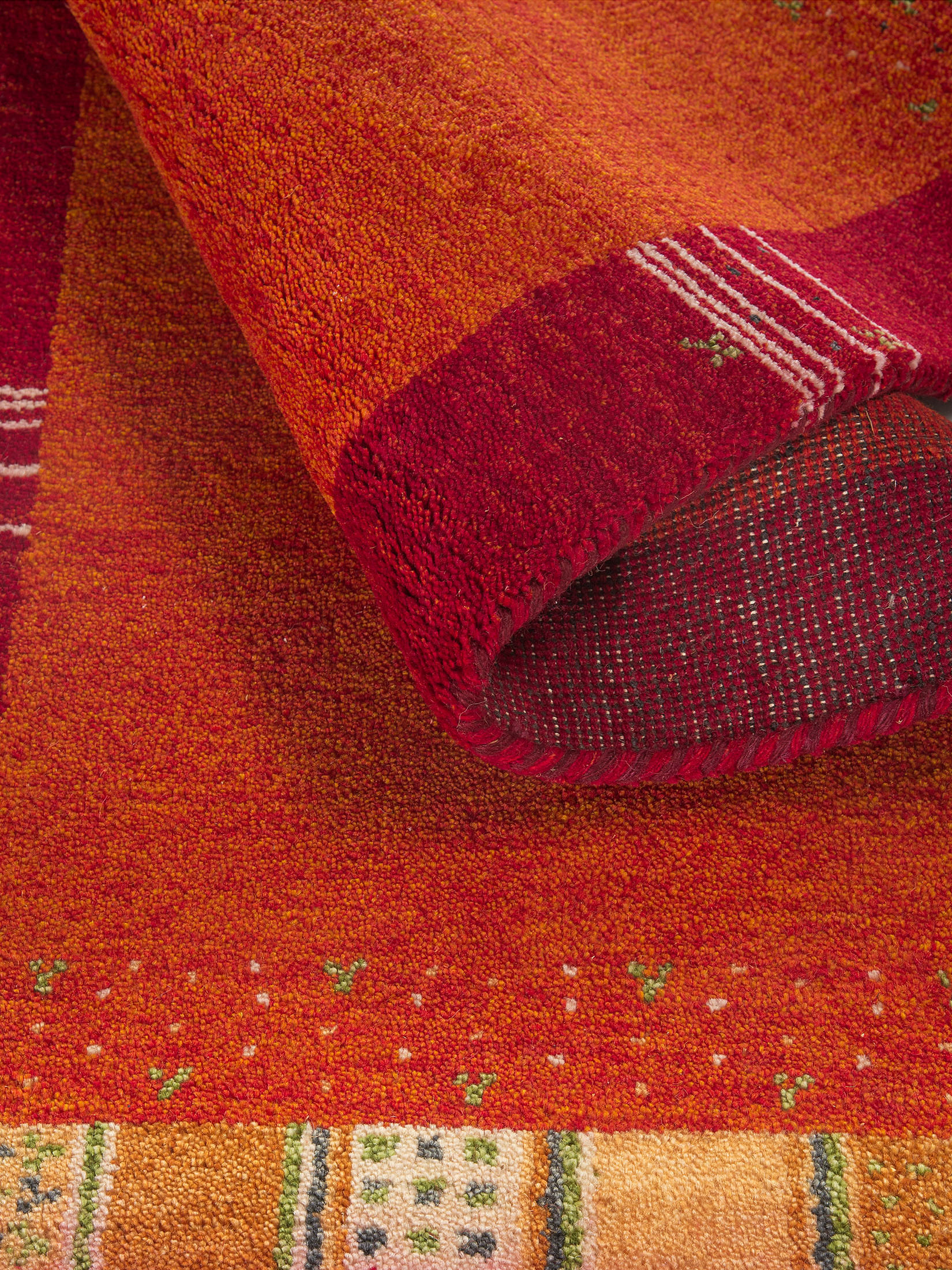 Odisha Gabbeh ca. 74 x 145 cm, Unikat / Einzelstück