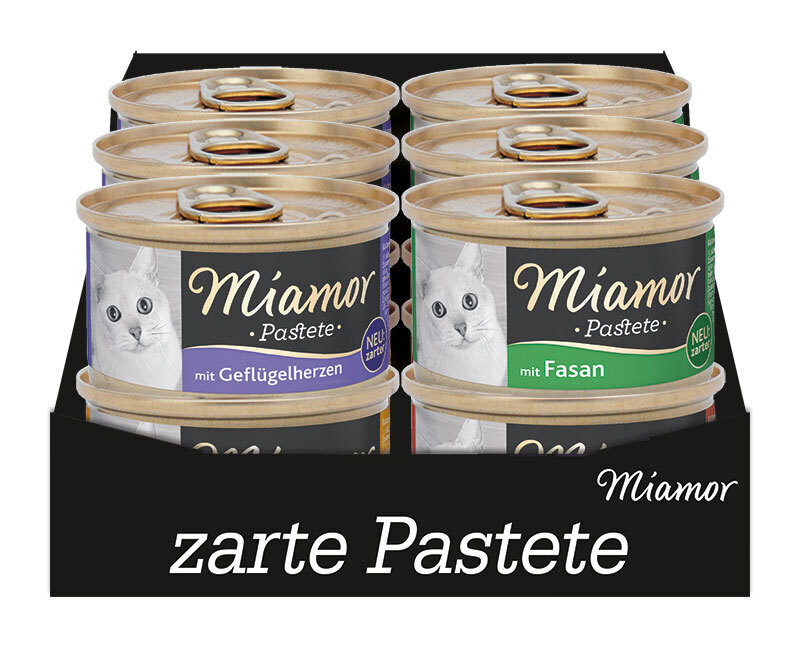 Miamor Nassfutter Miamor Pastete Multibox 12x85g Geflügel