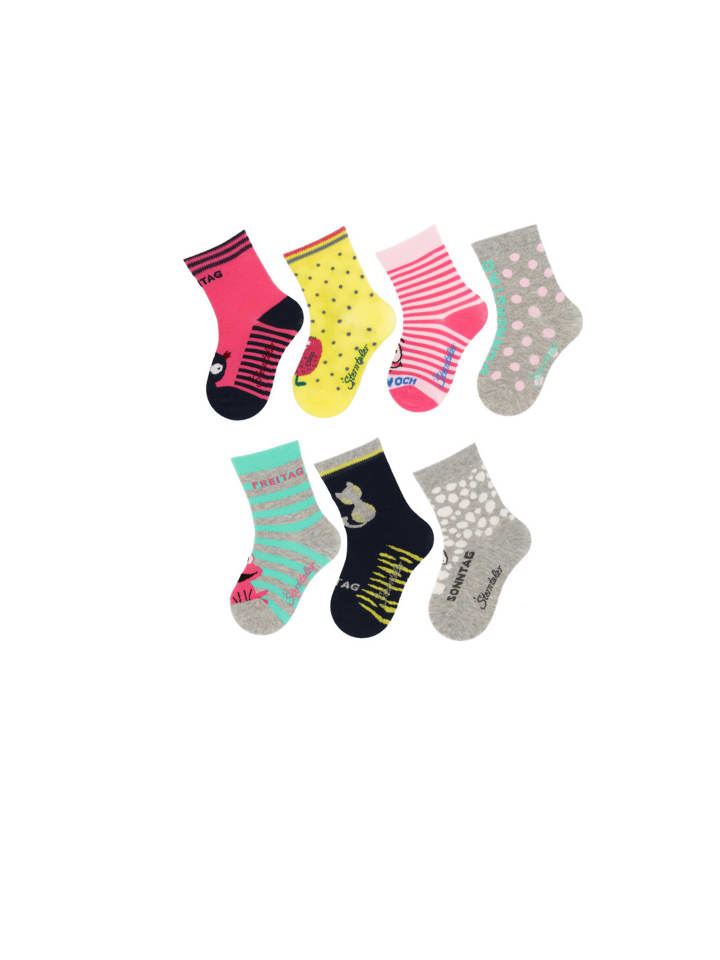 Sterntaler Socken 7er-Box Wochentage in rosafarbig günstig kaufen 22