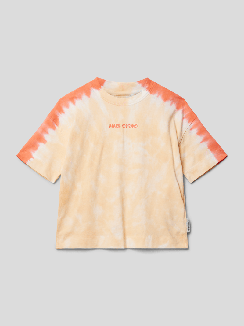 T-Shirt im Batik-Look in orange