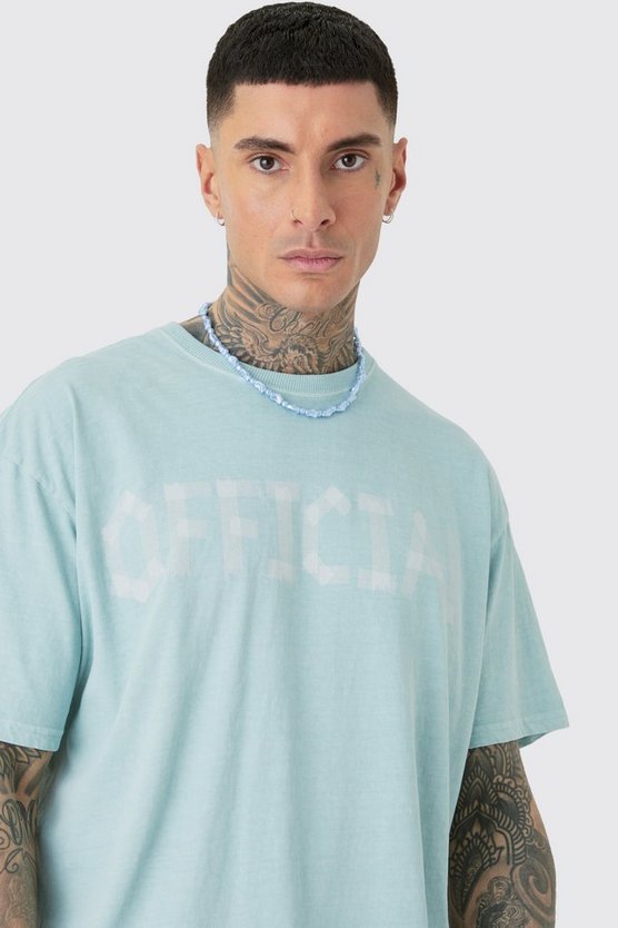 Tall Oversize T-Shirt mit Official Print