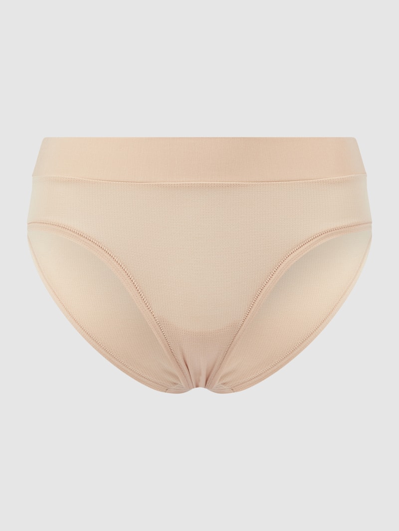 Slip aus Mesh in beige