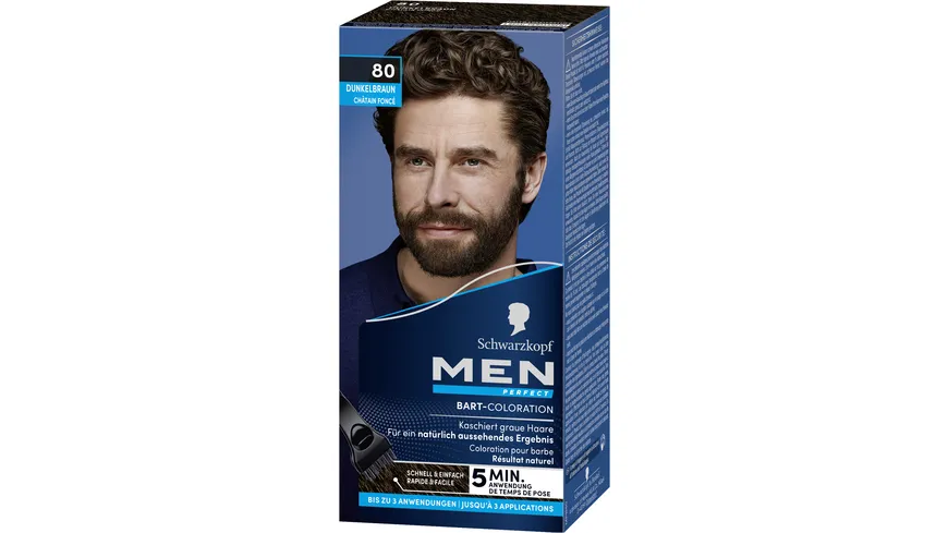 Schwarzkopf Men Perfect Bart-Coloration Stufe 2 80 - dunkelbraun