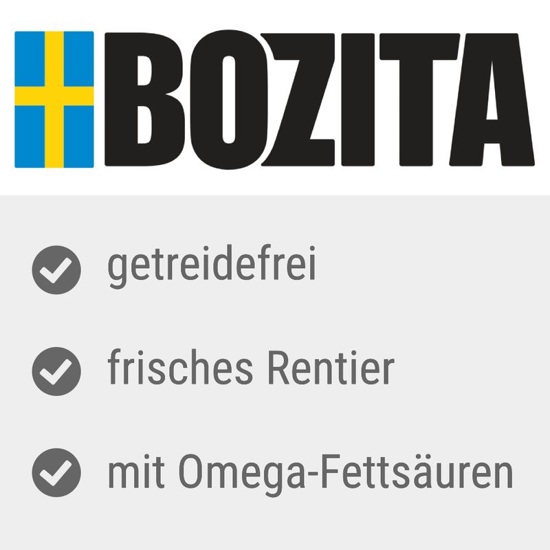 Bozita Dog Purely Adult Active Grain Free Rentier