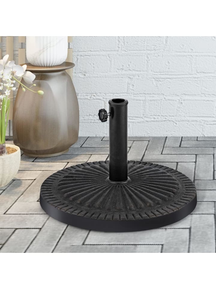 COSTWAY Sonnenschirmständer Φ49cm in Schwarz günstig kaufen onesize