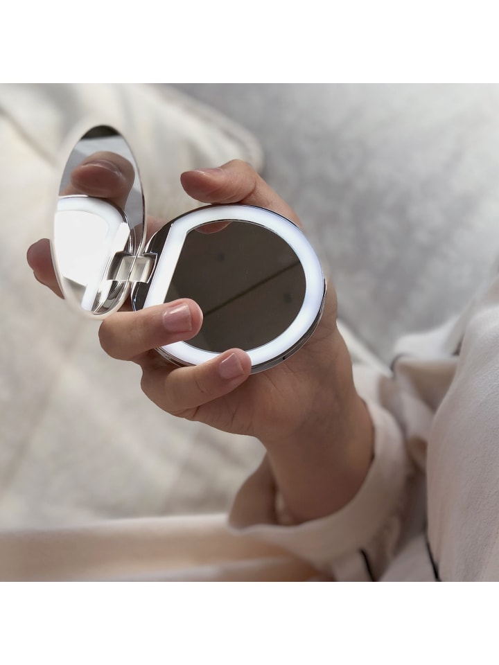 Ailoria MAQUILLAGE Taschenspiegel mit dimmbarer LED-Beleuchtung (USB) in schwarz günstig kaufen onesize