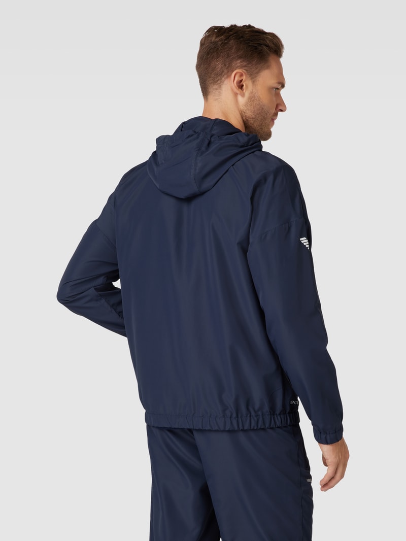 Trainingsanzug mit Label-Print in marineblau