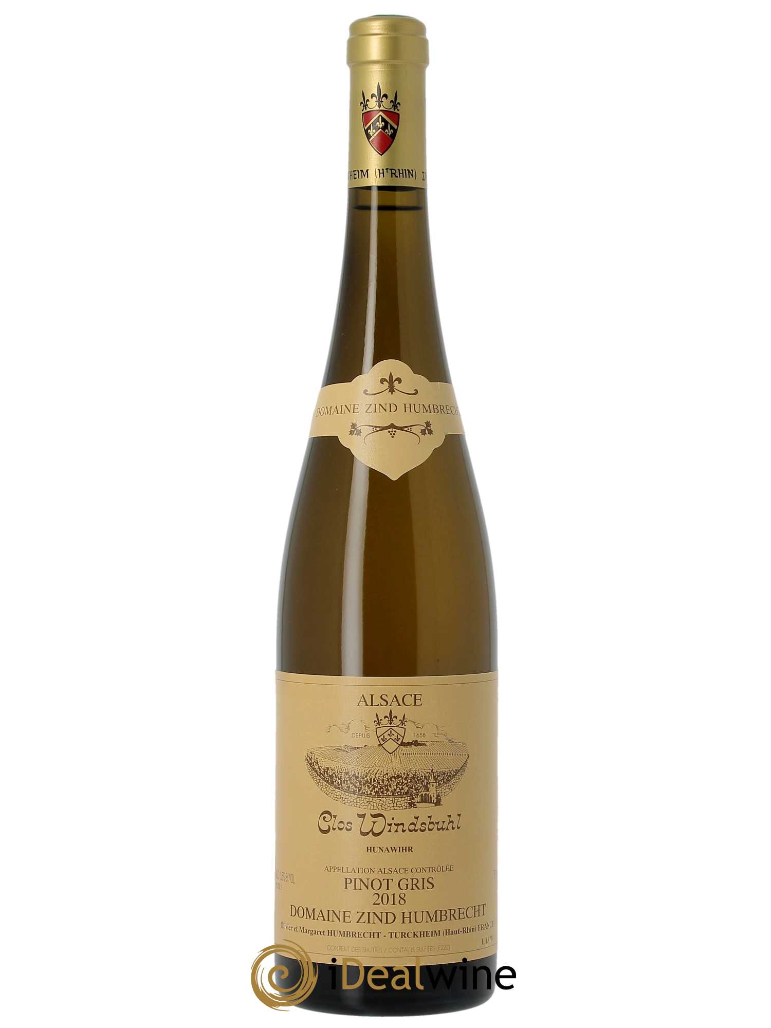 Alsace Pinot Gris Clos Windsbuhl Zind-Humbrecht (Domaine)  2018 - Lot de 1 Bouteille