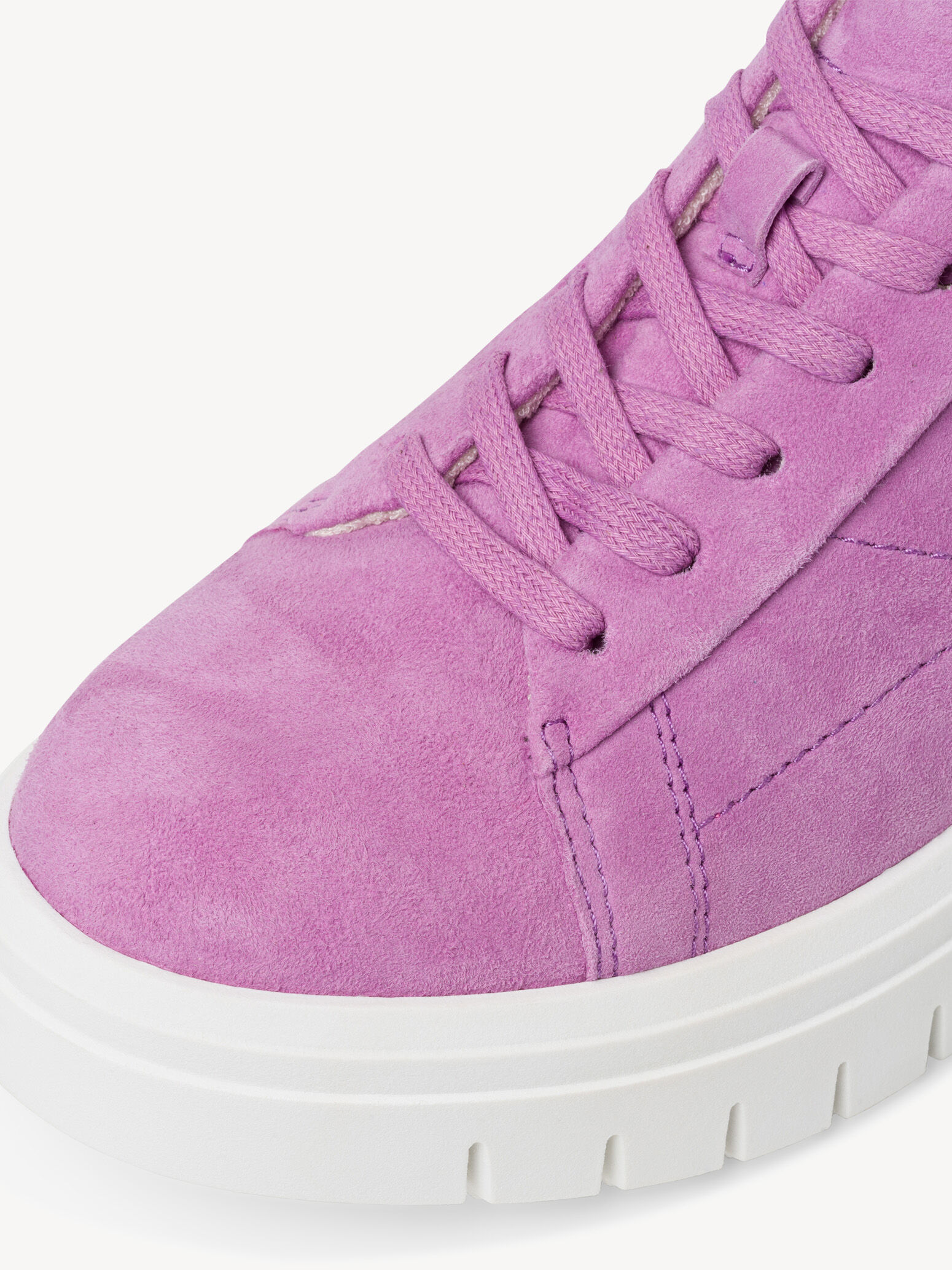Basket en cuir - mauve