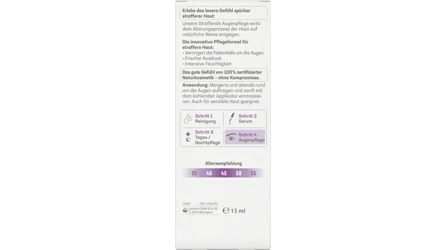 lavera Straffende Augenpflege 15 ml