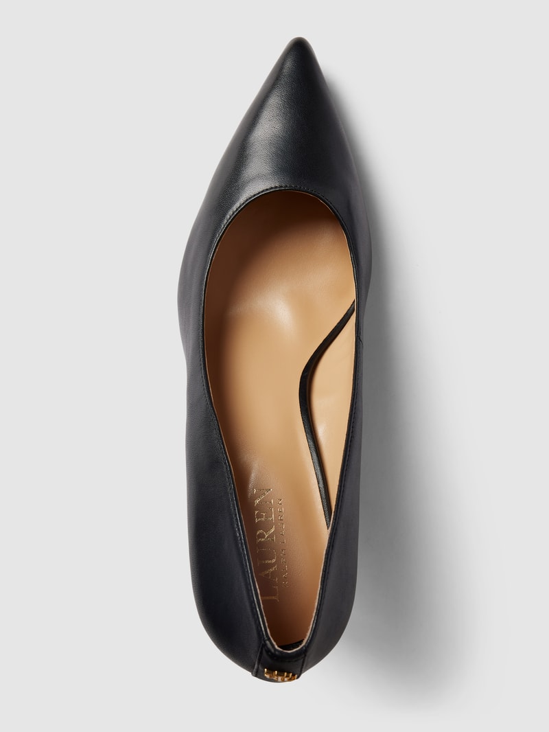 Pumps aus Leder Modell 'ANETTE' in schwarz