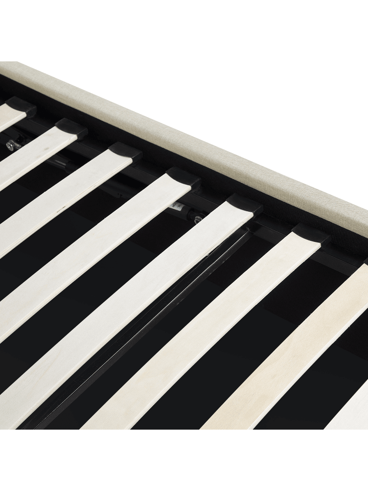 Beliani Doppelbett ORBEY in Beige - (W) 197 x (H) 88 x (L) 212 cm günstig kaufen onesize
