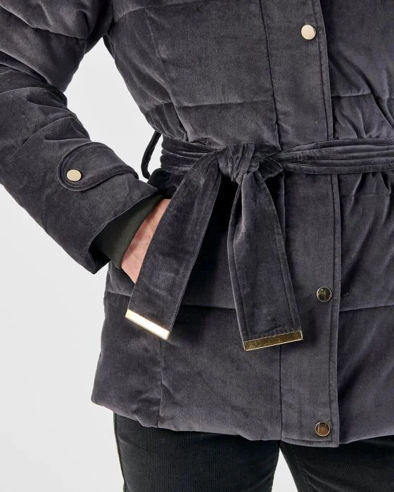 Parka chaude en velours Thermolactyl