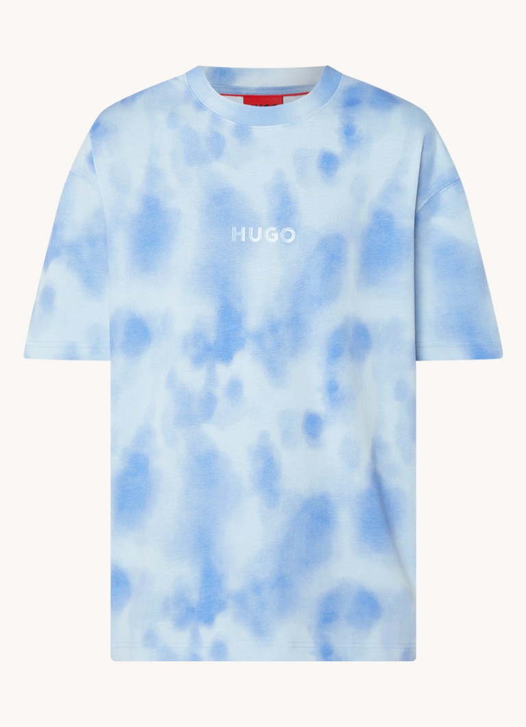 Koszulka HUGO BOSS Dyelo z nadrukiem tie-dye i logo