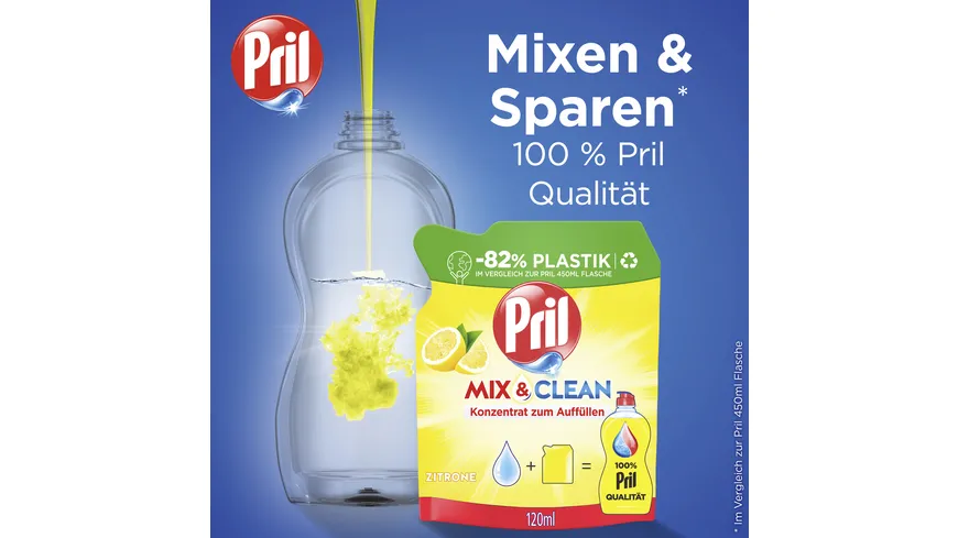 PRIL Handspülmittel Konzentrat Mix & Clean Zitrone 120 ml