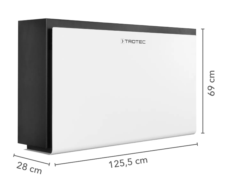 Trotec 1125000421 DH 60 VPR+ ilmankuivain ruostumatonta terästä 90L/24H