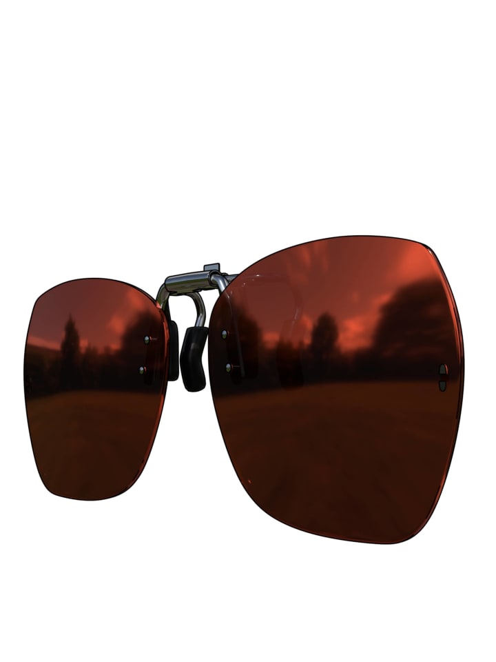 BEZLIT Clip On Sonnenbrille in Rot Verspiegelt günstig kaufen onesize