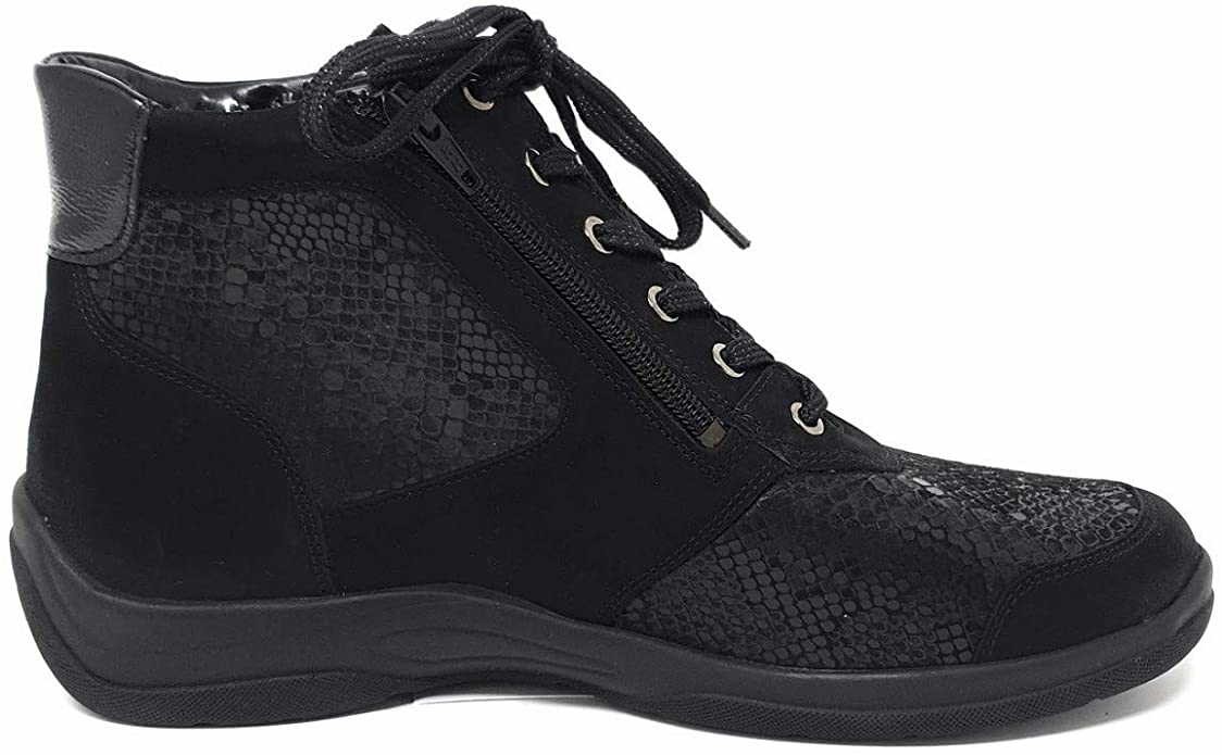 WALDLÄUFER Schnür-Stiefeletten schwarz
