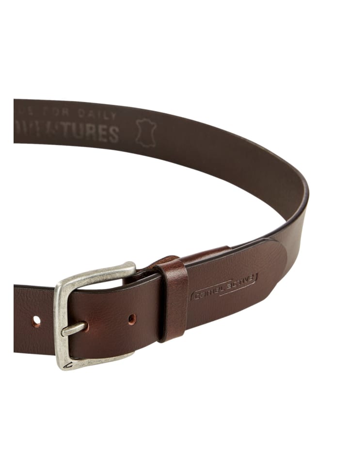 Camel Active Gürtel aus echtem Leder in Braun günstig kaufen
