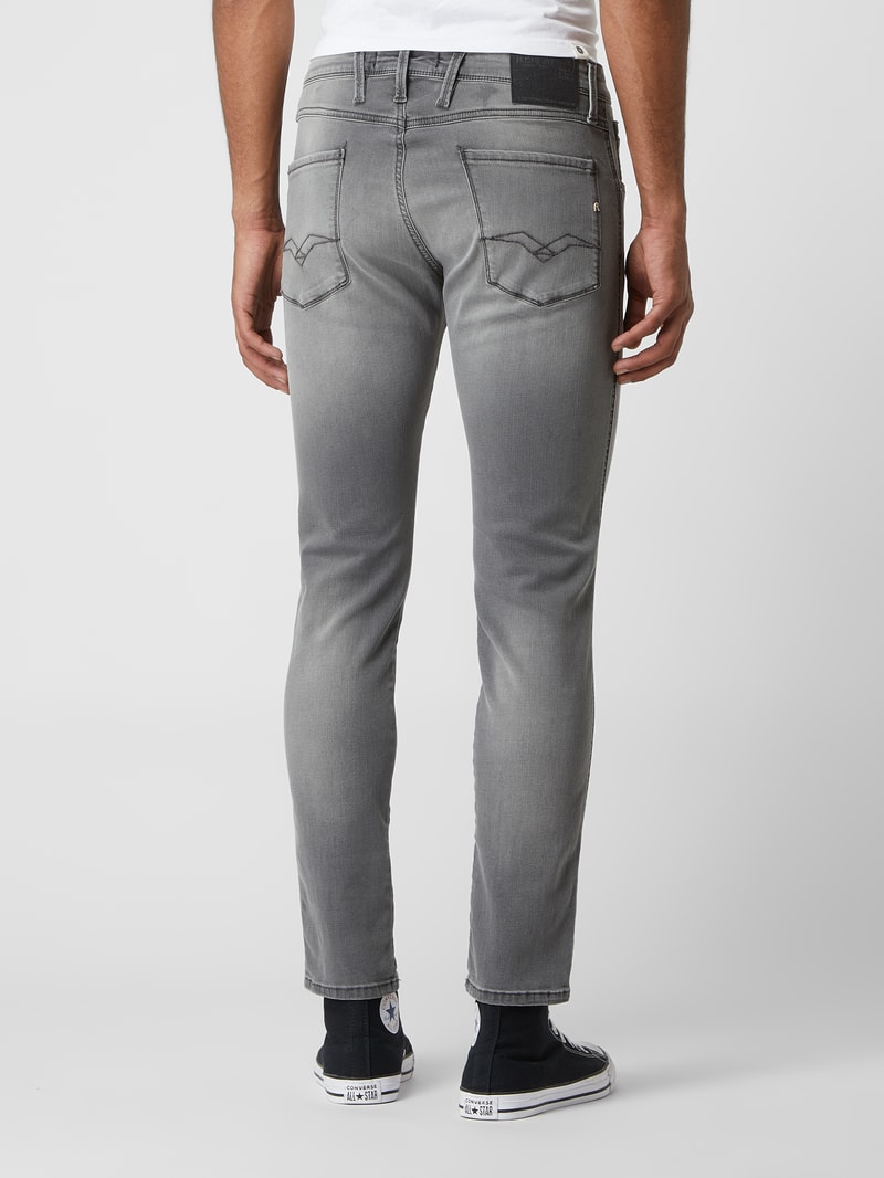 Slim Fit Jeans mit Stretch-Anteil Modell 'Anbass' in mittelgrau