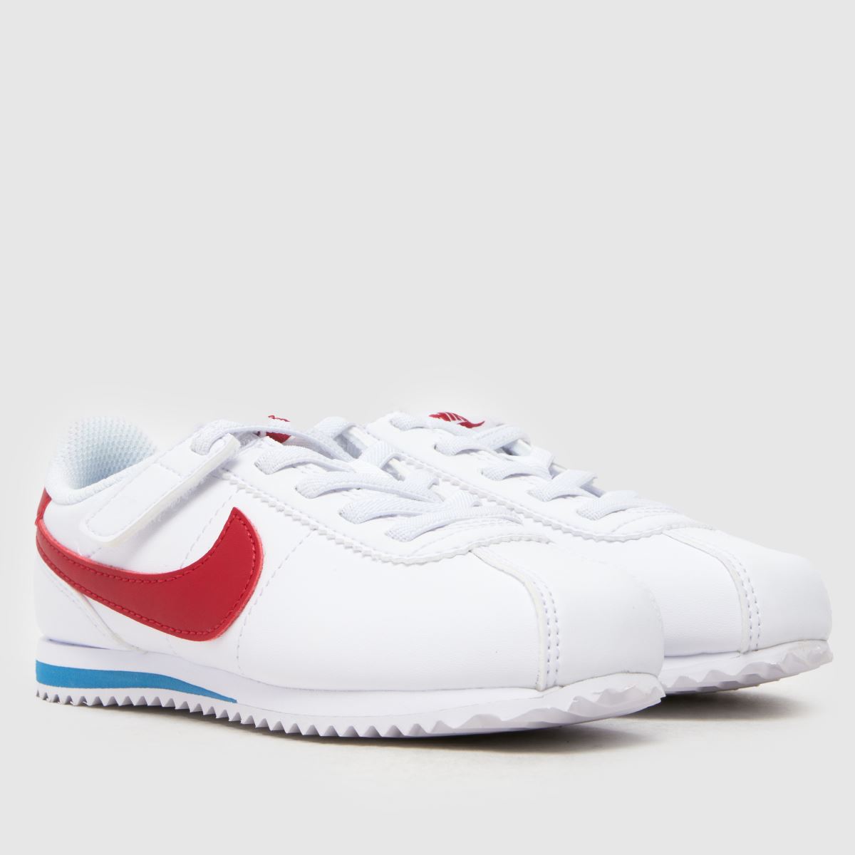 Nike vita & röda Cortez Junior-tränare