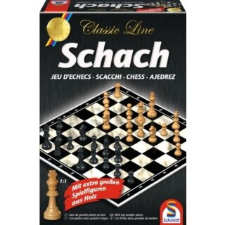 Classic Line: Classic Line, Schach mit extra großen Spielfiguren (DE)