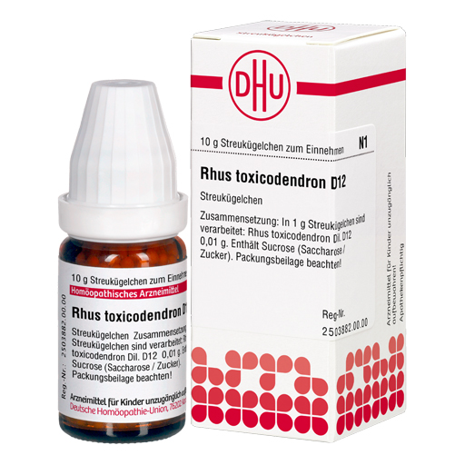 RHUS TOXICODENDRON D 12 Globuli  10 g  Globuli