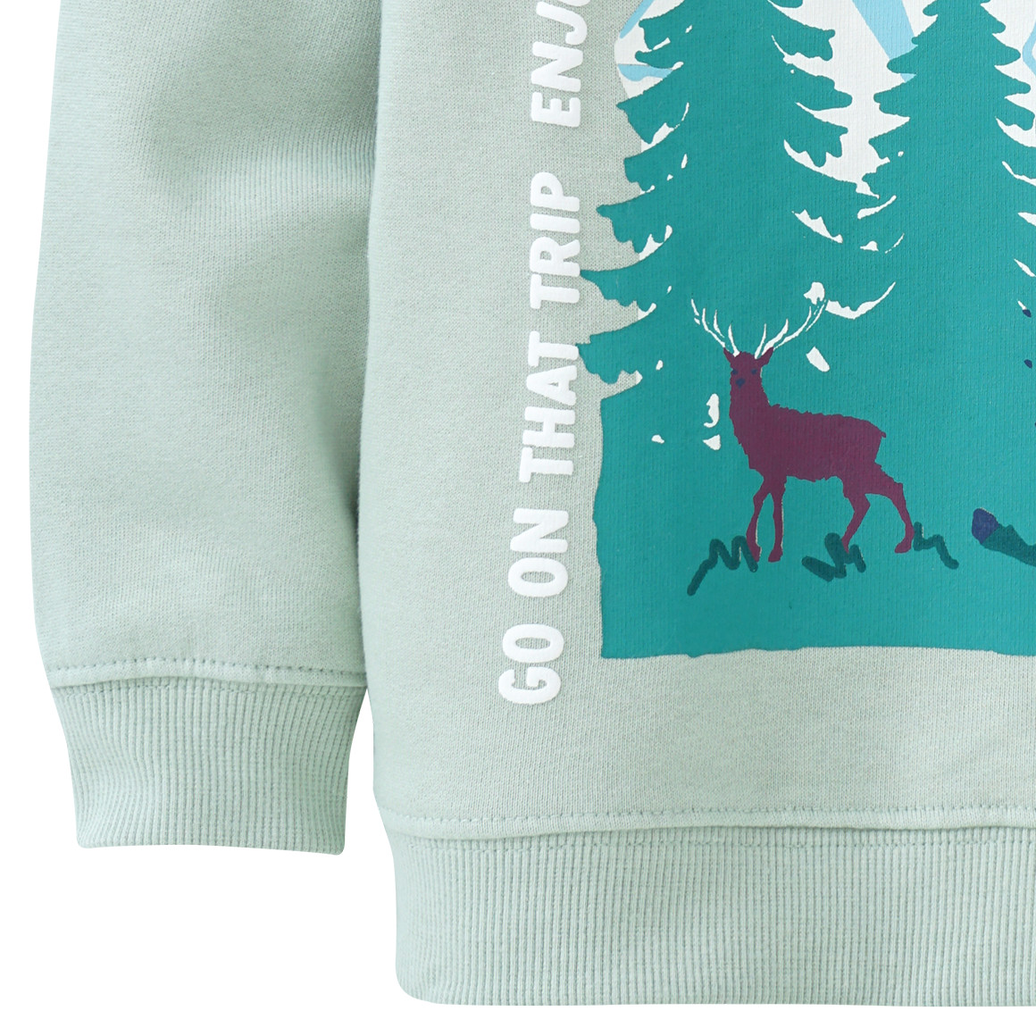 Mädchen Sweatshirt mit großem Print
