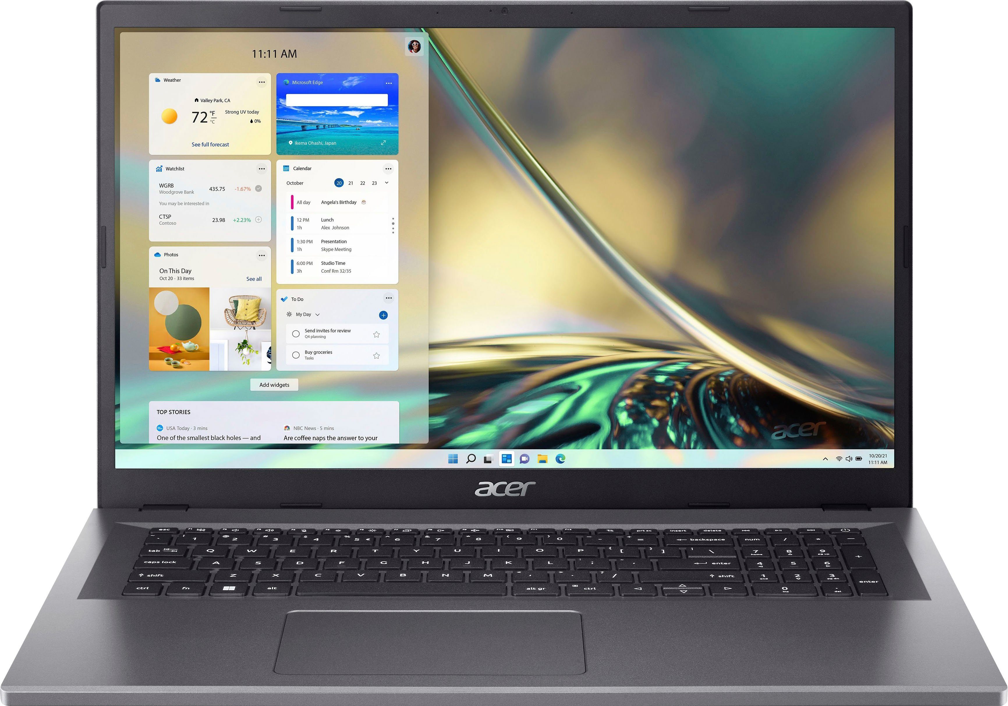 Acer A317-55P-37CJ Notebook (43,94 cm/17,3 Zoll, Intel Core i3 N305, UHD Graphics, 1000 GB SSD)