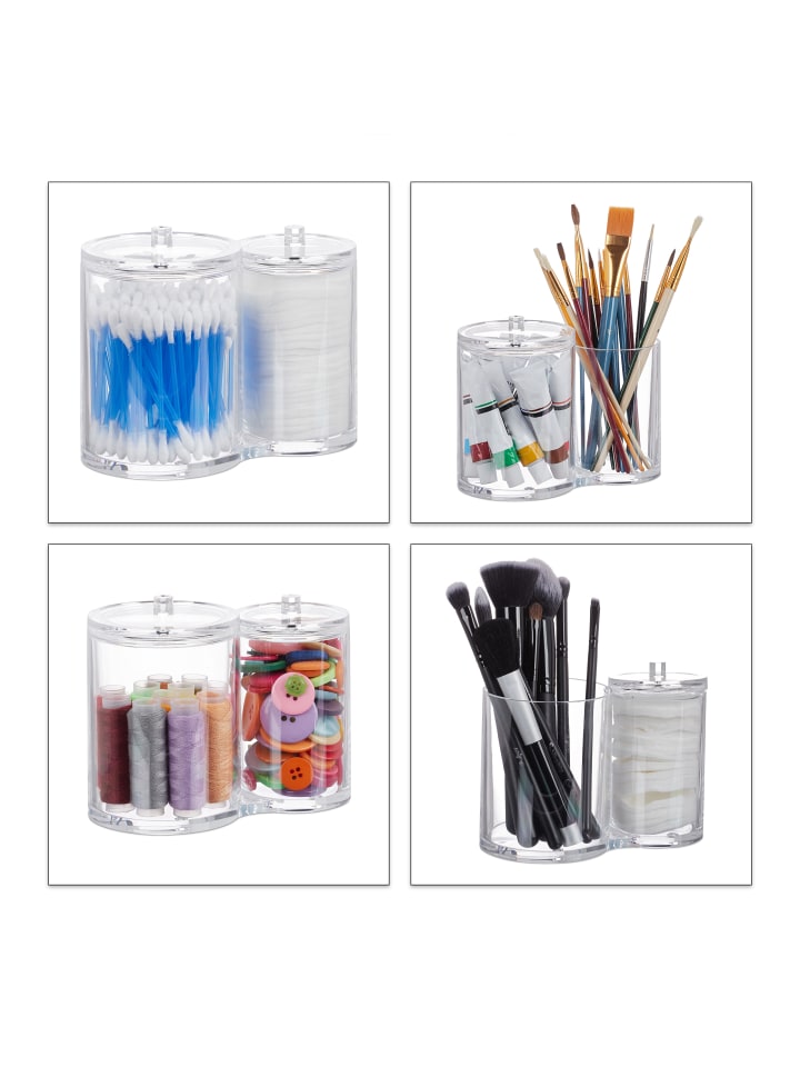 relaxdays Acryl Organizer in Transparent günstig kaufen onesize