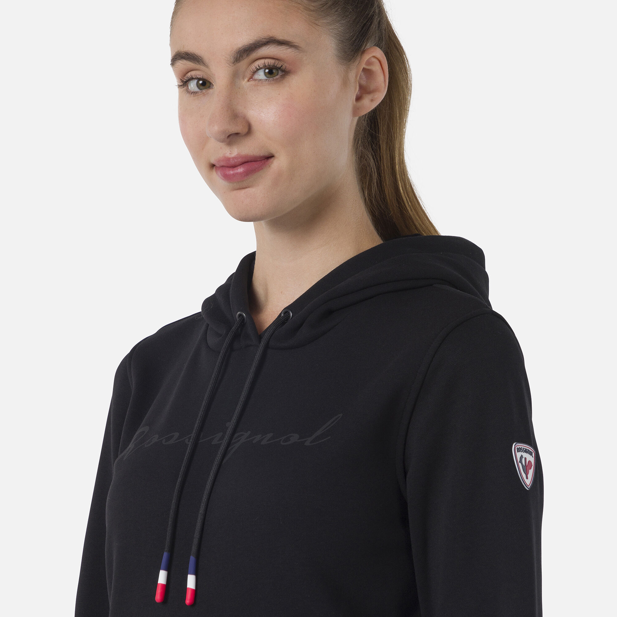 Sweat à capuche molletonné Logo Femme