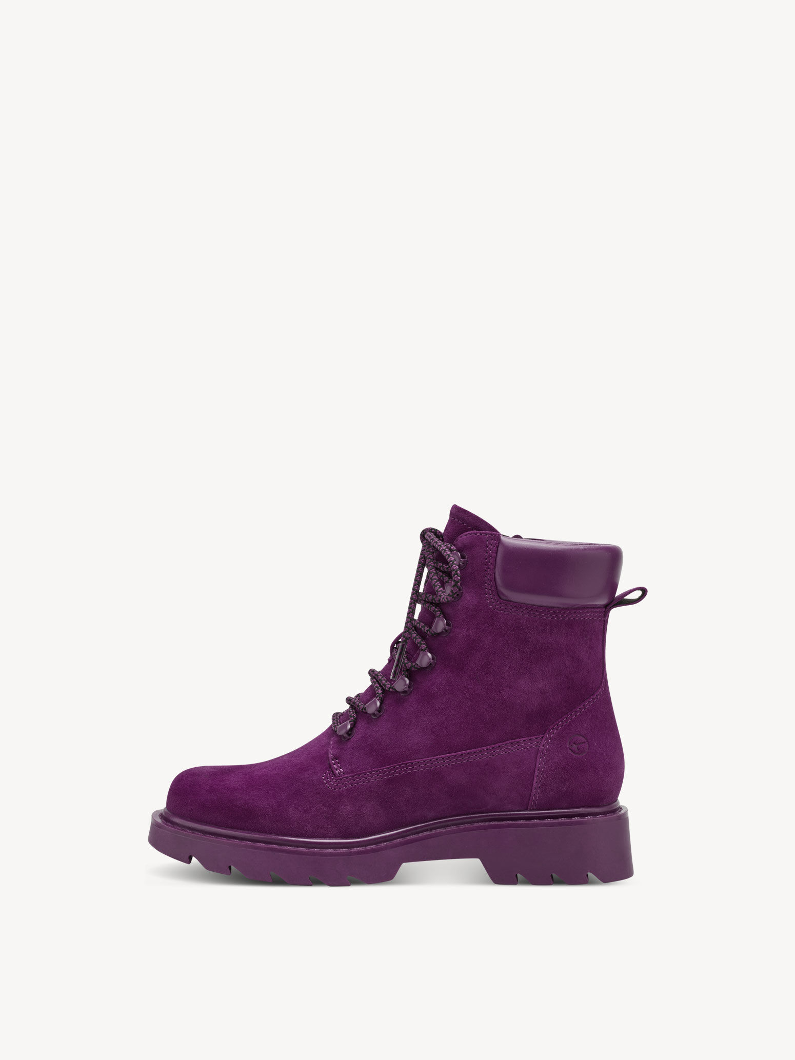 Bottine en cuir - rose fuchsia