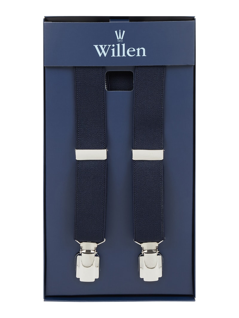 Hosenträger in X-Form in marineblau