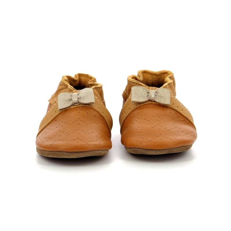 Chaussons cuir tannage vegetal Happy Mood