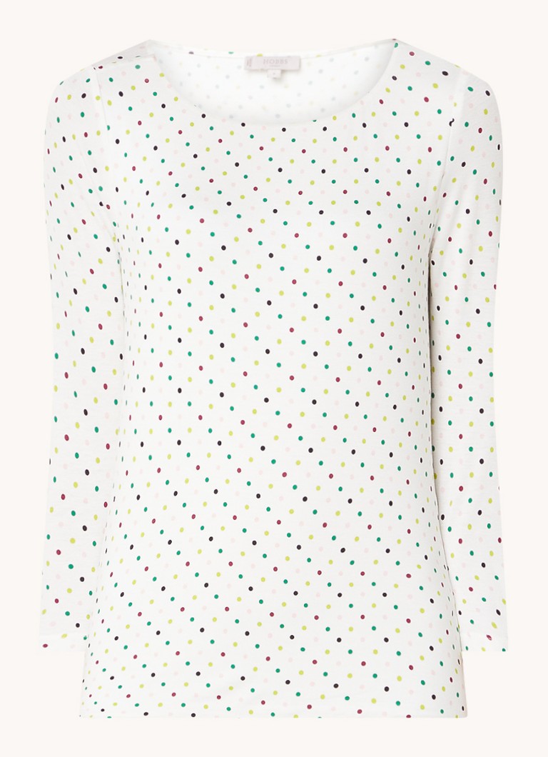 Camicia a maniche lunghe a pois Sonya di Hobbs