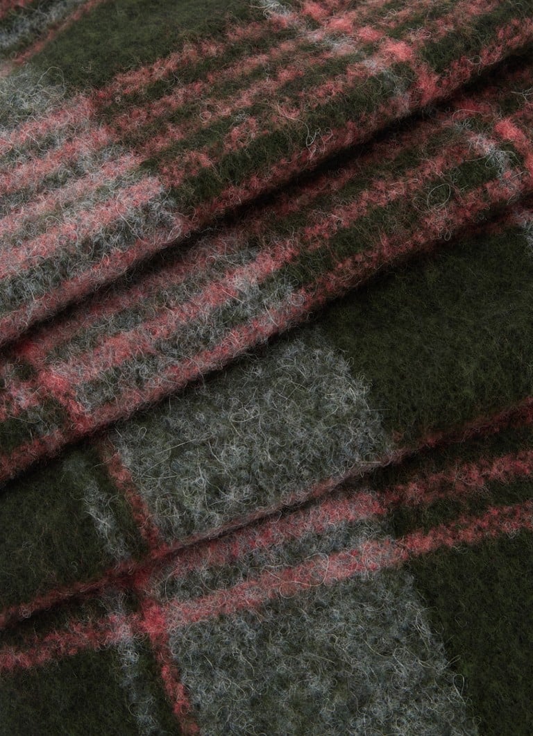 Benetton-huivi alpakkavillasekoitteesta ruutukuosilla 200 x 28 cm