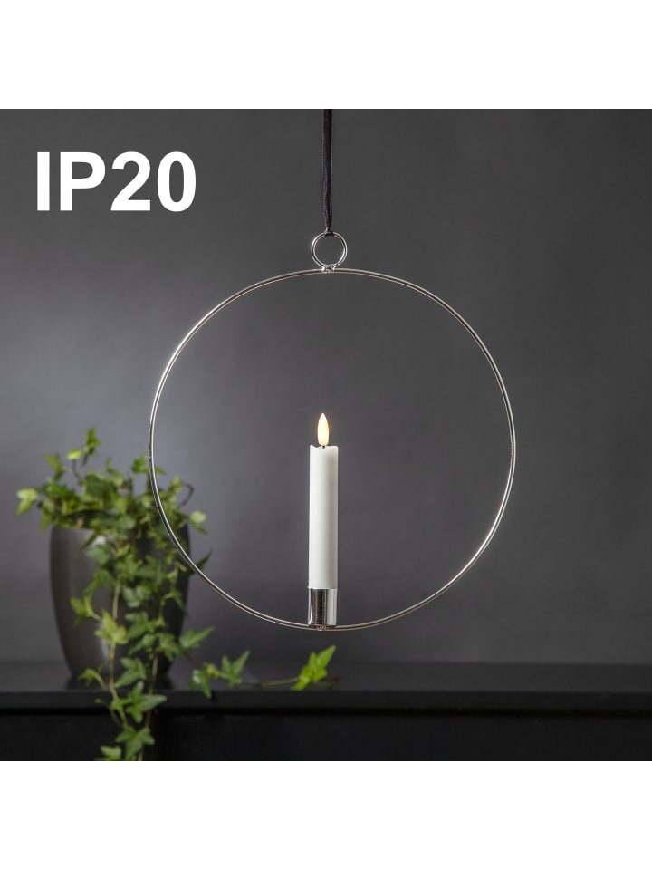 STAR Trading LED Lichterkranz 'Flamme Ring', silber, 30cm günstig kaufen onesize