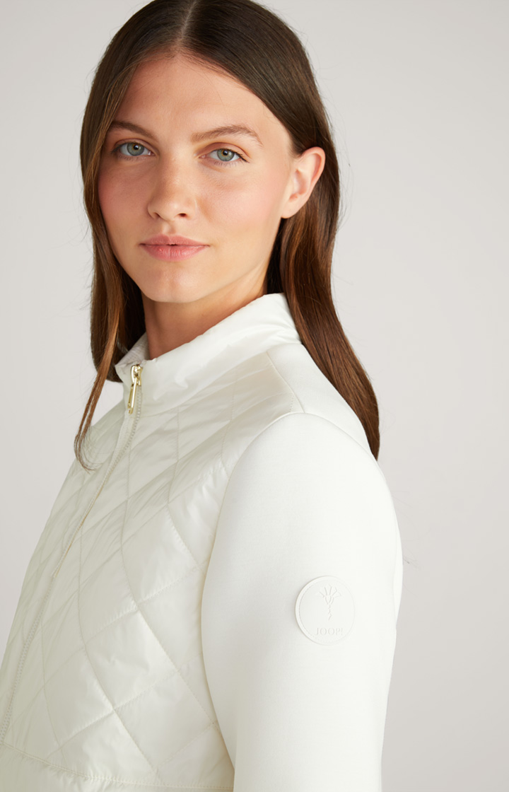Nylon-Jacke in Creme