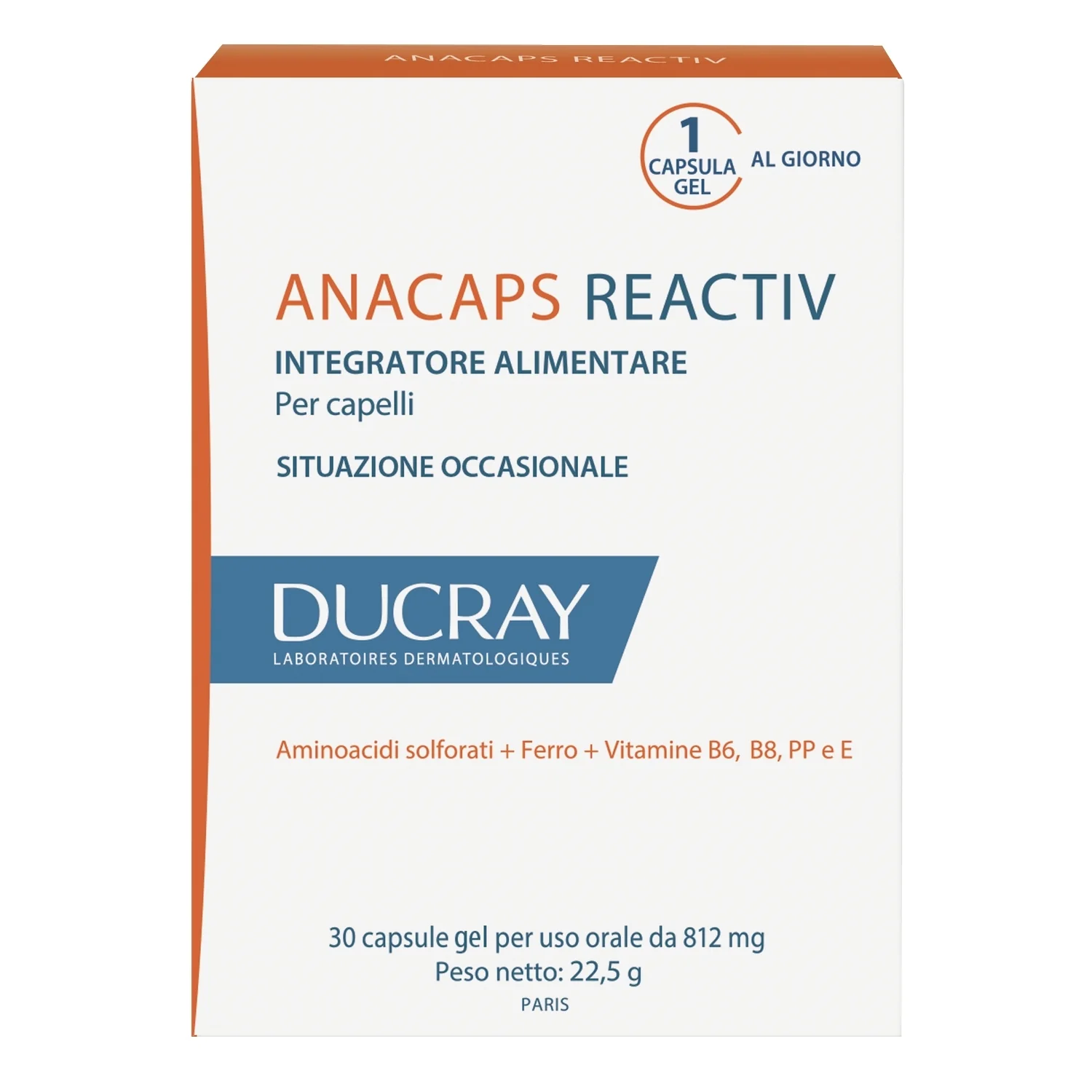 Anacaps protiv gubitka kose - Reactiv - Dodatak prehrani za nokte i kosu