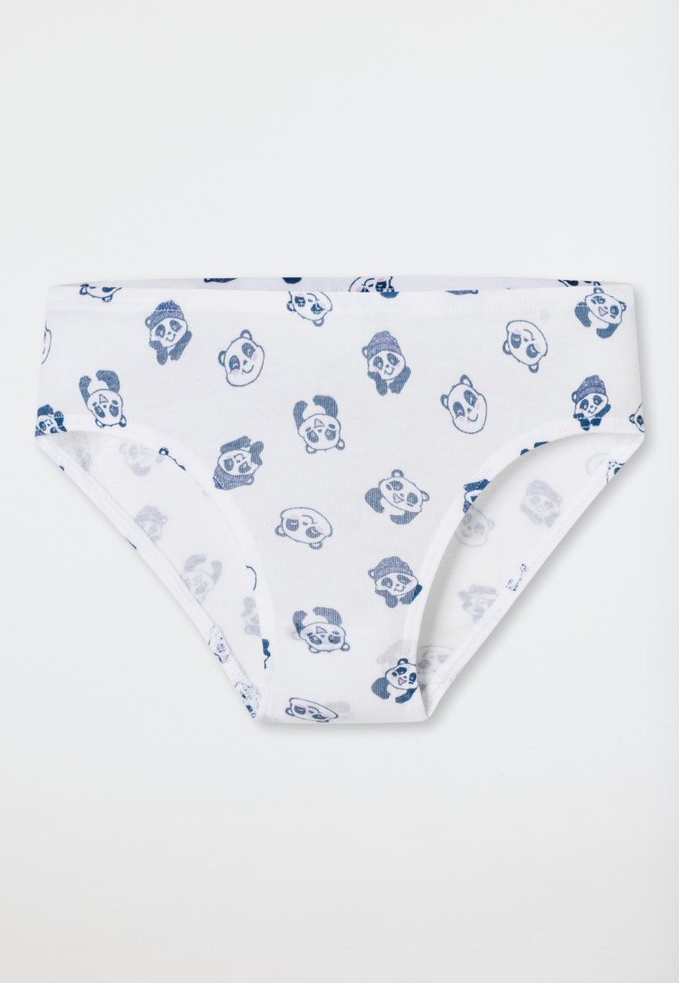 Slips 5er-Pack Organic Cotton Softbund Pandas Ringel mehrfarbig - 95/5