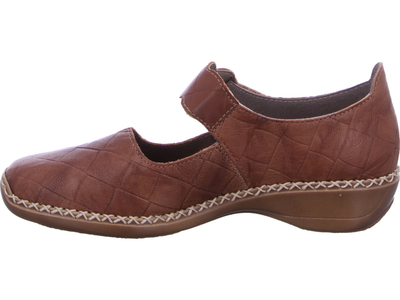 RIEKER Sportliche Slipper braun