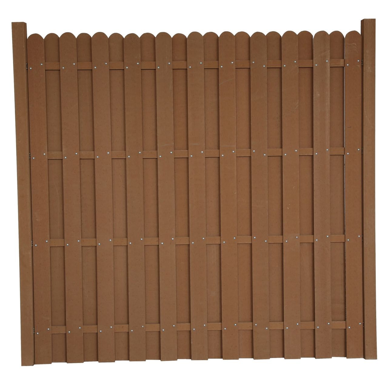 TOP MULTI WPC Sichtschutzelement braun mit Pfosten