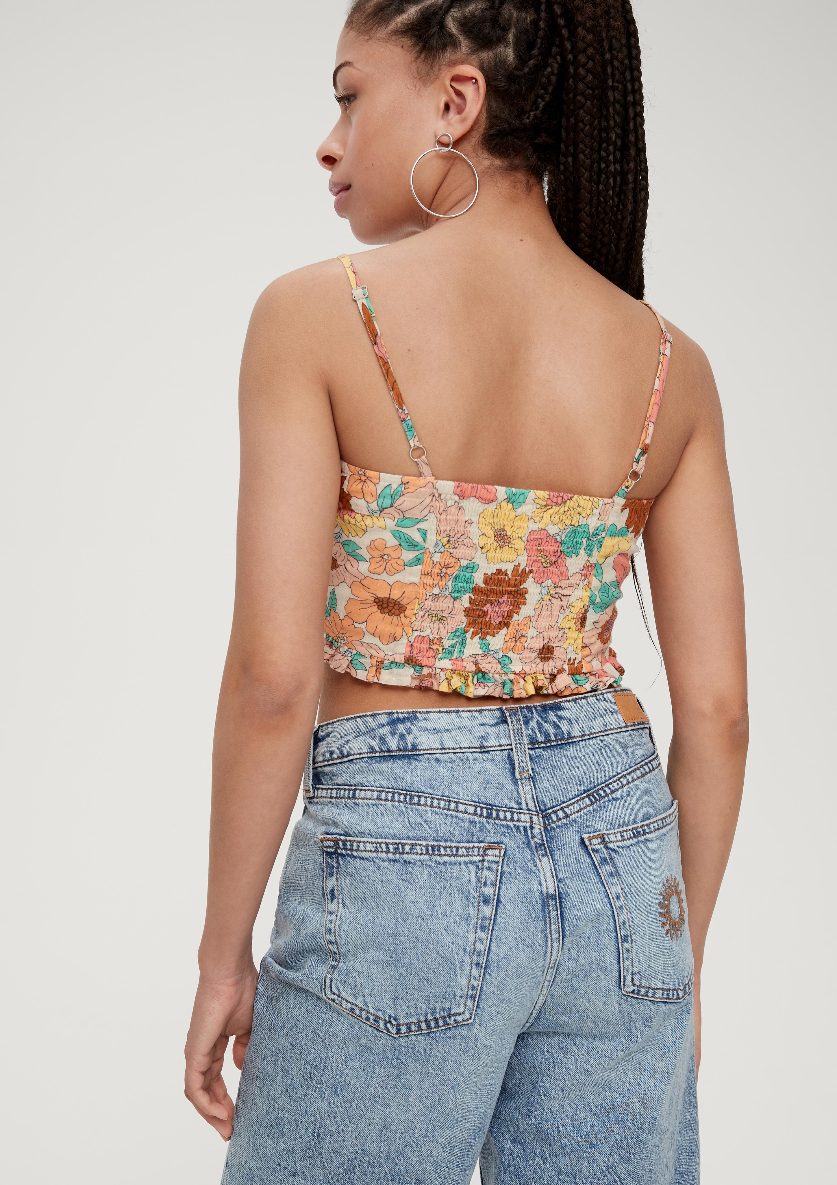 Crop Bluse aus Baumwolle  2130810-08A0