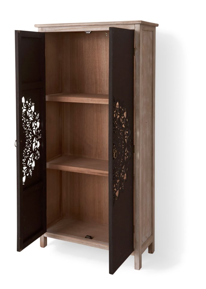 Schrank mit ausgestanztem Muster
